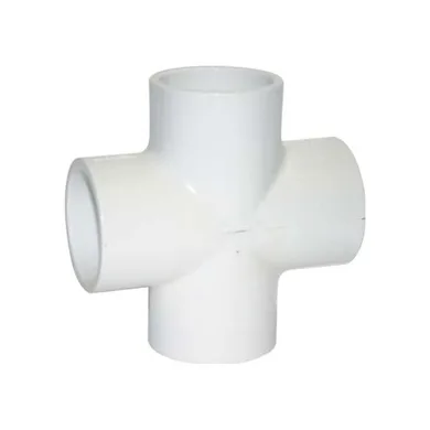 PVC Cross, 4-Inch Slip