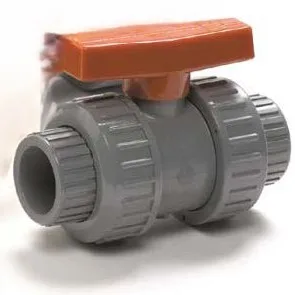 True Union Ball Valve, 2-Inch, Gray, Slip x FPT