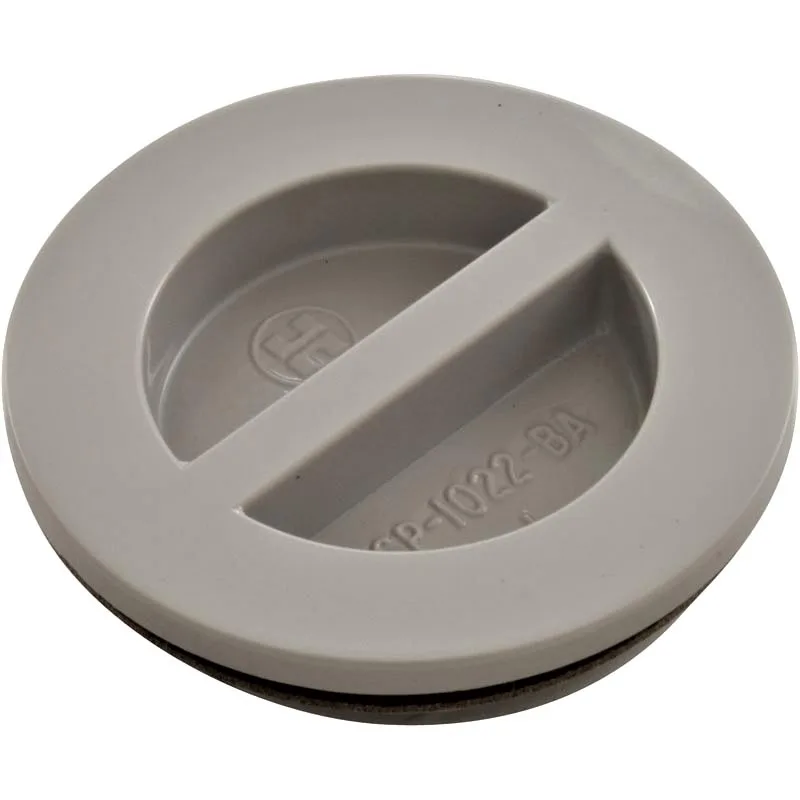 Flush Inlet Fitting Plug, 1-1/2-Inch, Gray