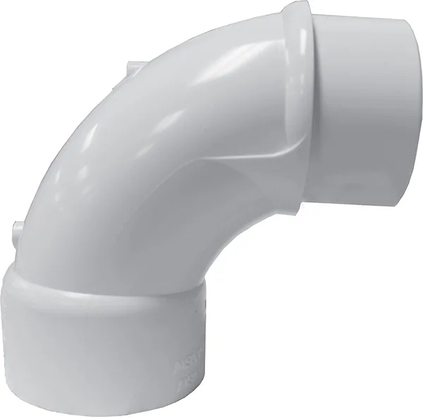 Sweep Elbow, 4-Inch, Slip x Street Slip, PVC SCH40
