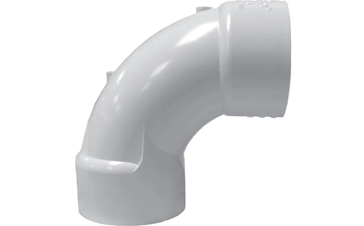 Sweep Elbow, 4-Inch, Slip x Slip, PVC SCH40