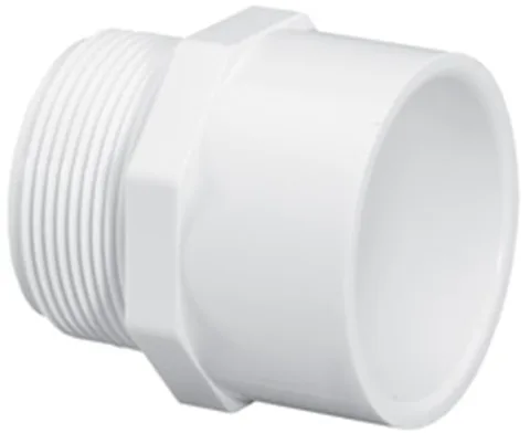 Male Adapter, 1/2-Inch x 1/2-Inch, Slip x MPT, SCH 40 PVC