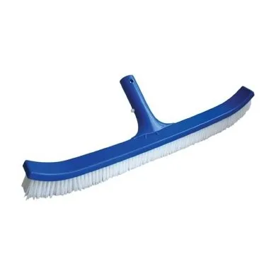 Curved Pool Brush, 18-Inch, Plastic, Nylon Bristles