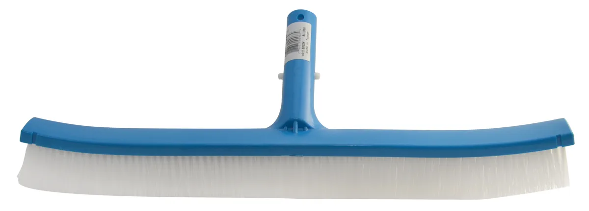 Curved Brush, 18-Inch, ABS Plastic Back, White Polypropylene Bristle