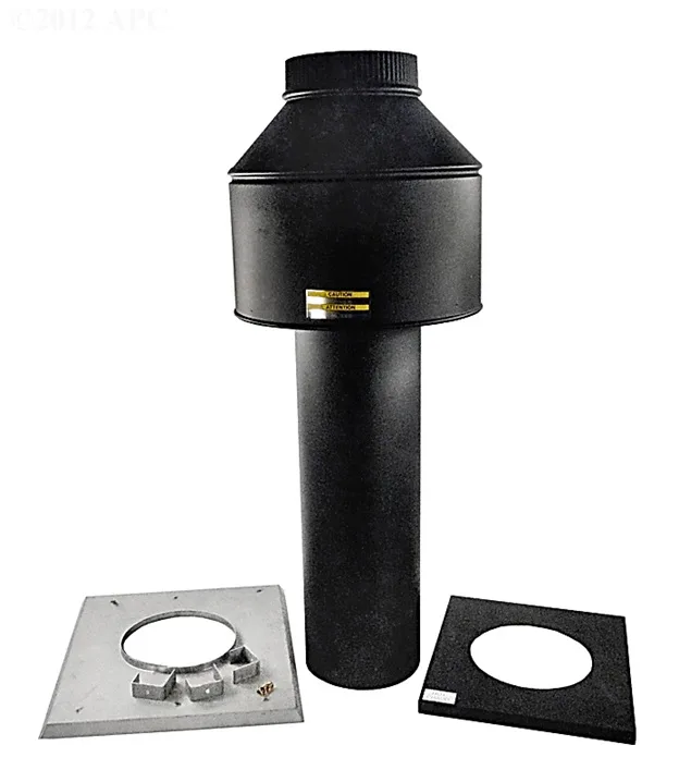 Outdoor Stack Top Kit, 7-Inch, for R266A, R267A and R268 Heaters, Replacement for Raypak