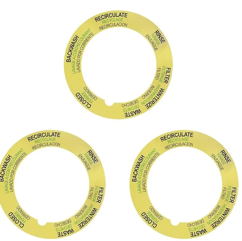 Sand Filter Valve Label Sticker, Tagelus Multiport (3-Pack)