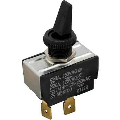 Single Toggle Switch, Black, for ELS 552-2 and 1102-2, Compatible with Raypak