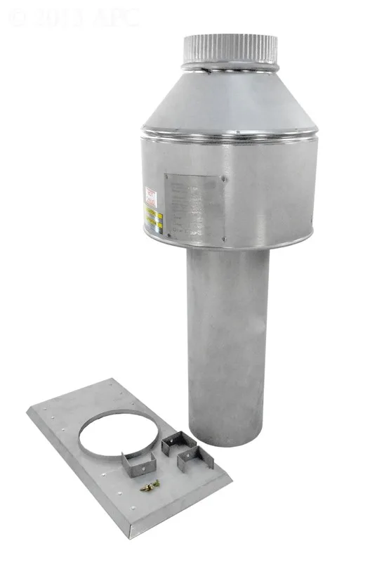 Indoor Stack Kit, 6-Inch, for R185B, Replacement for Raypak
